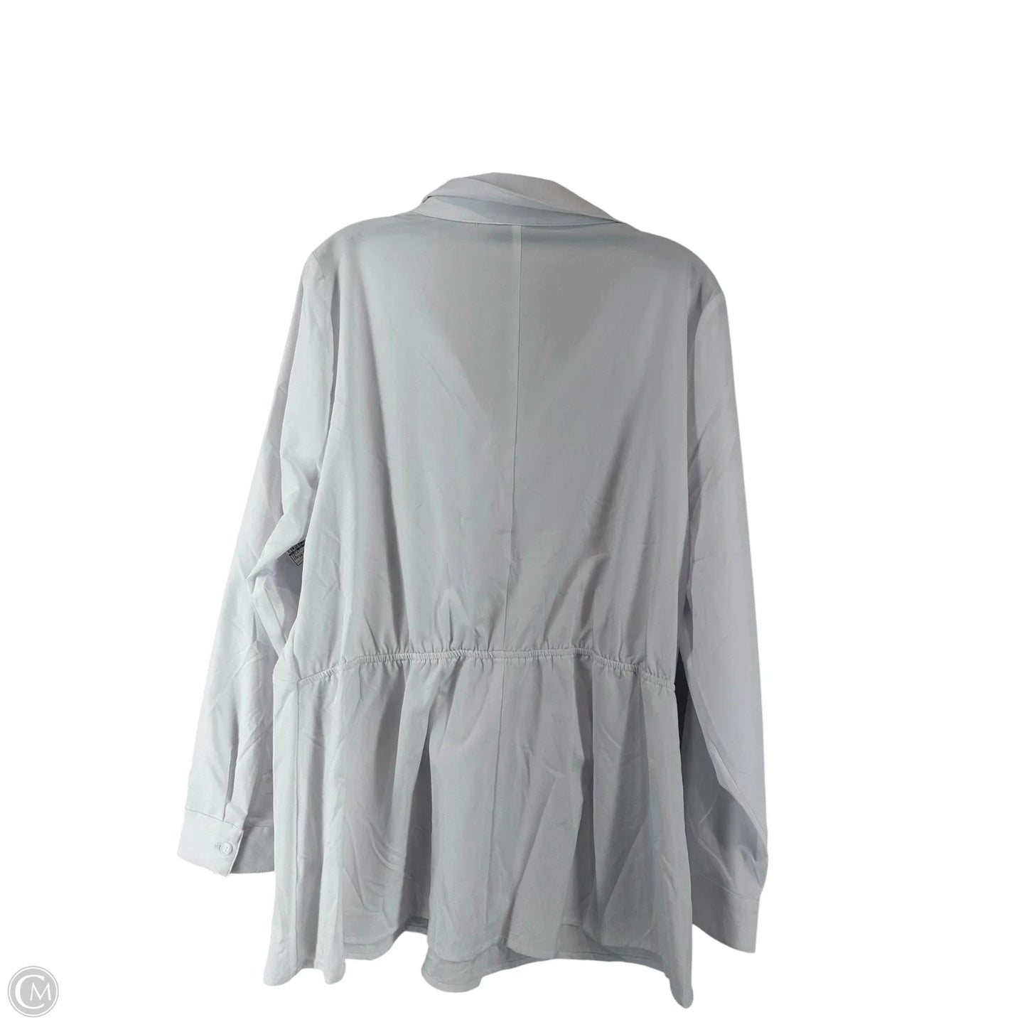 Top Long Sleeve By Lane Bryant In White, Size: 18
