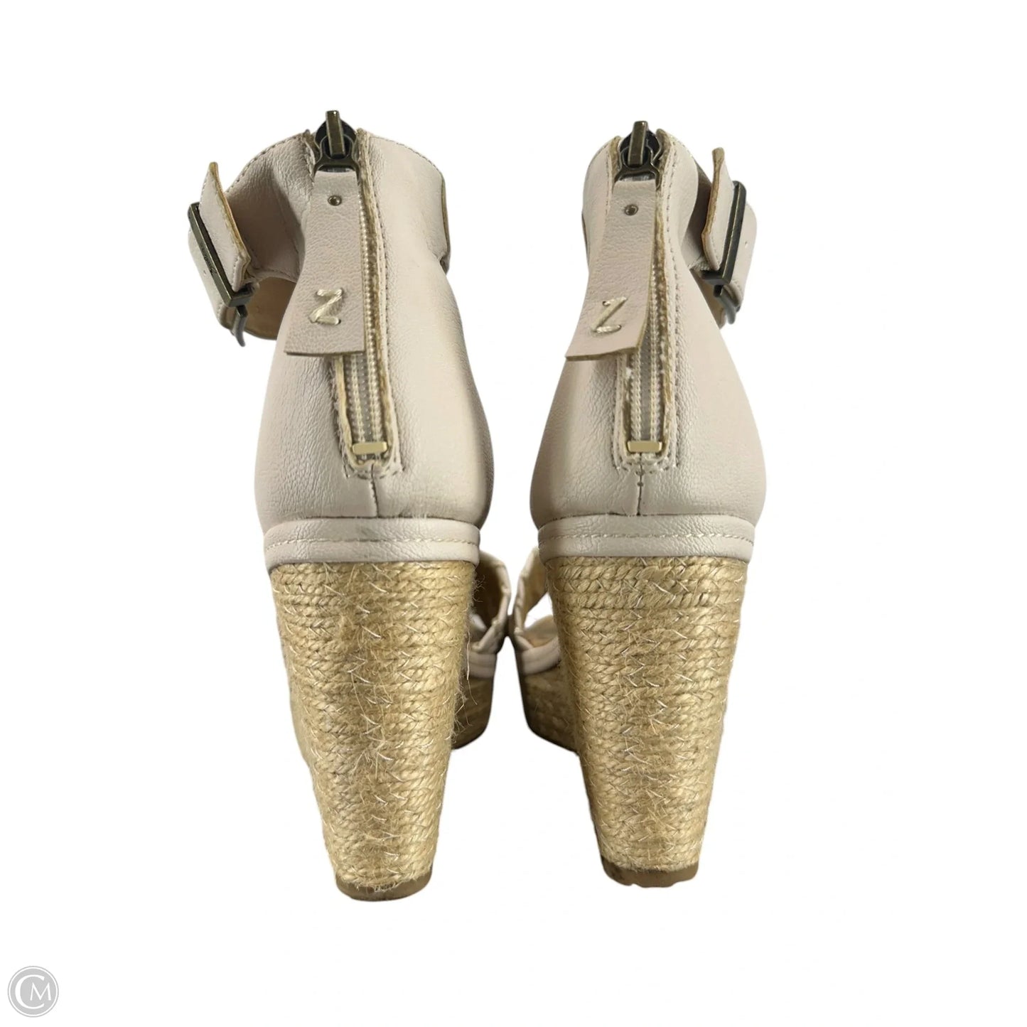 Sandals Heels Block By Zodiac In Gold & Pink, Size: 8.5