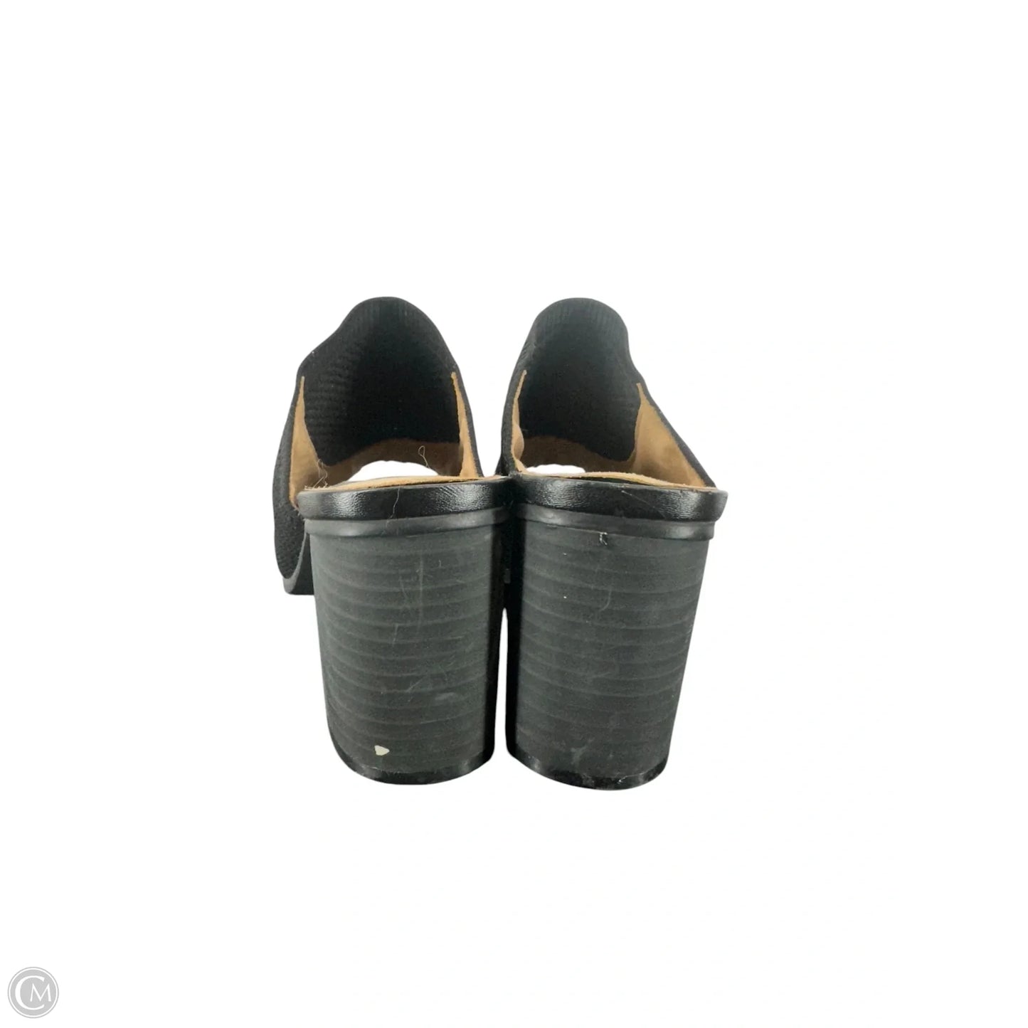 Sandals Heels Block By Solanz In Black, Size: 8