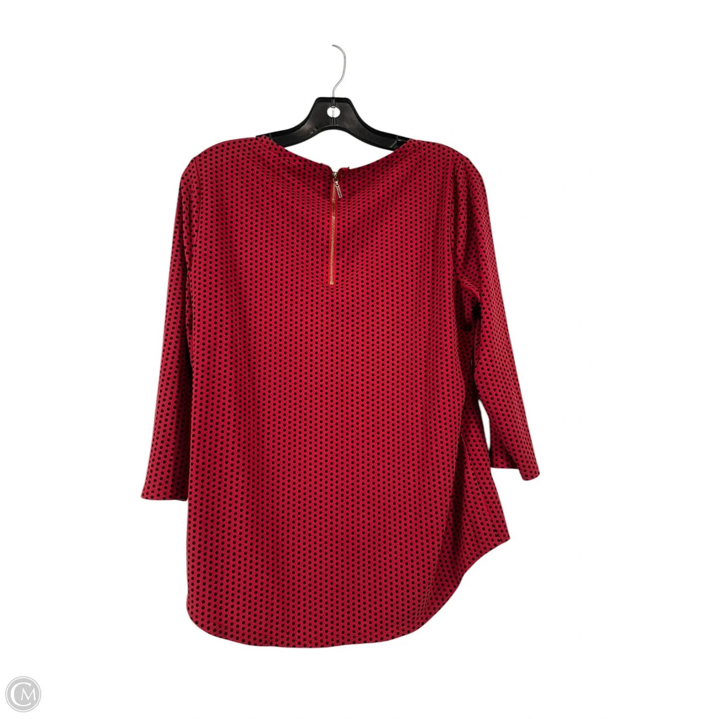 Top Long Sleeve By Chicos In Red, Size: 10