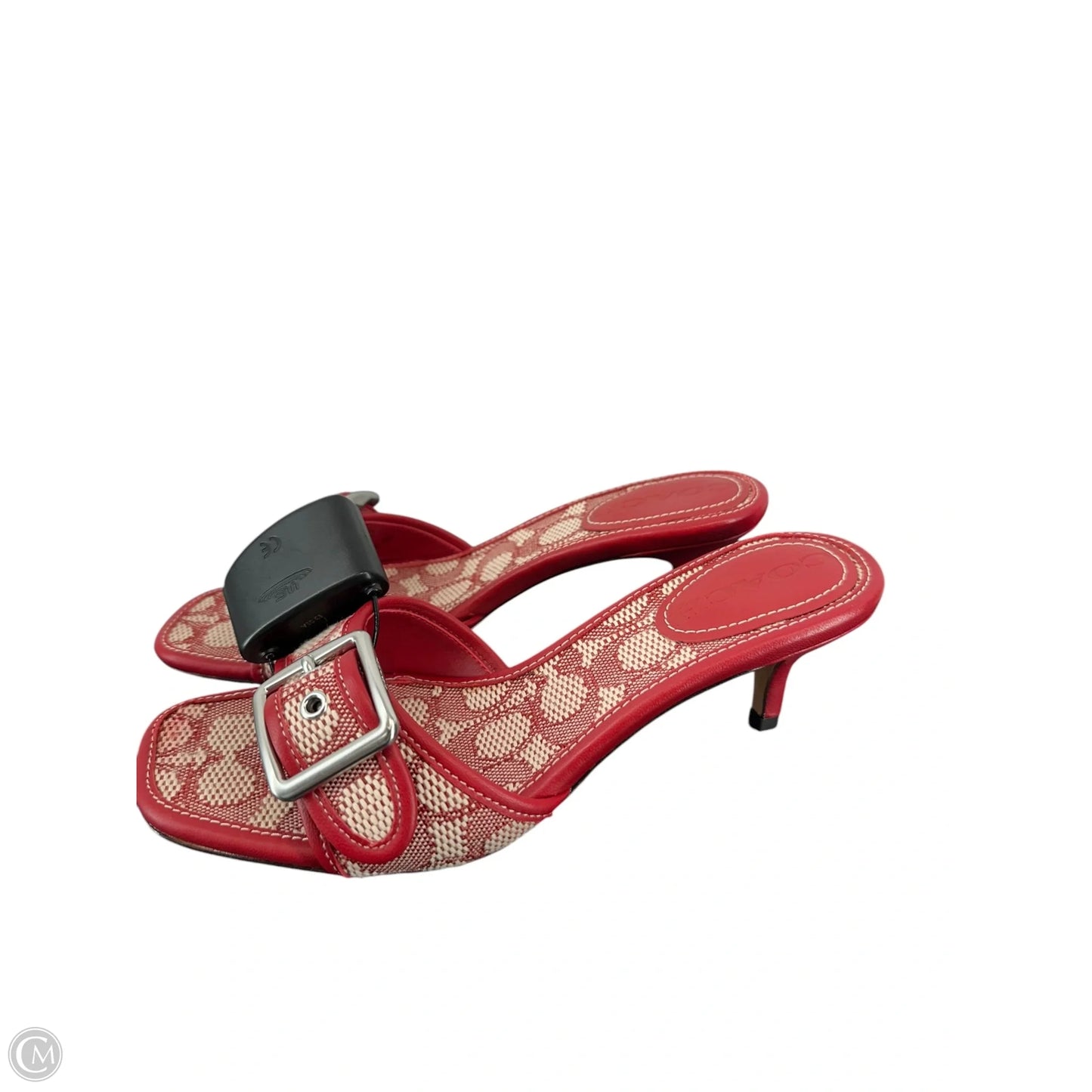 Sandals Designer By Coach In Red, Size: 6