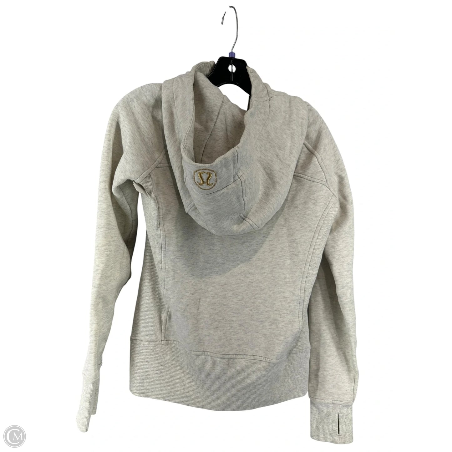 Athletic Jacket By Lululemon In White, Size: 6