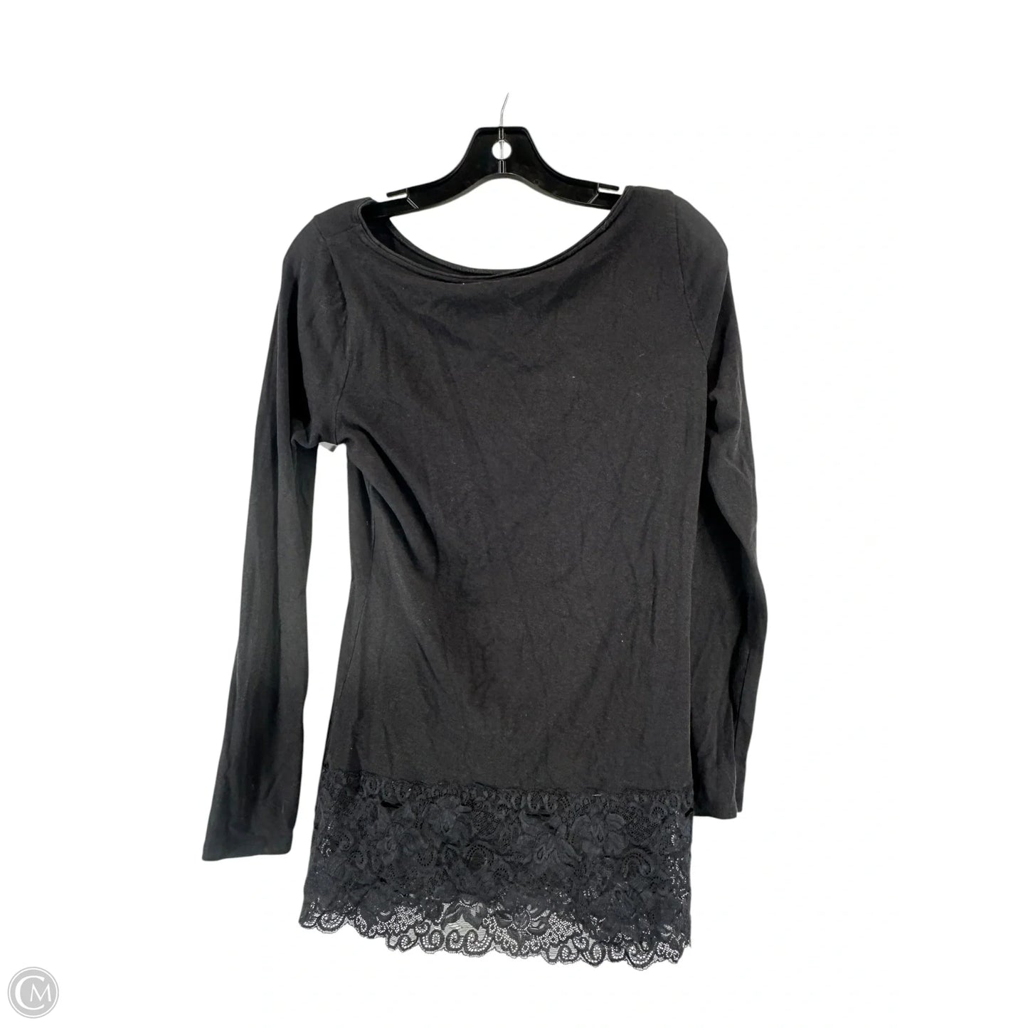 Top Long Sleeve By White House Black Market In Black, Size: M