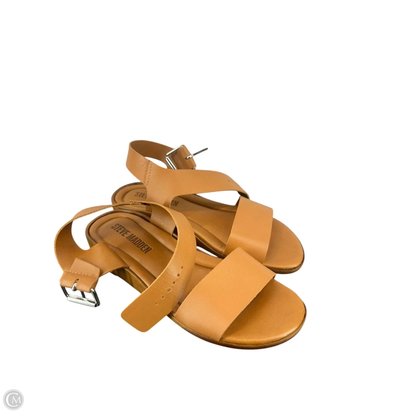 Sandals Flats By Steve Madden In Tan, Size: 6