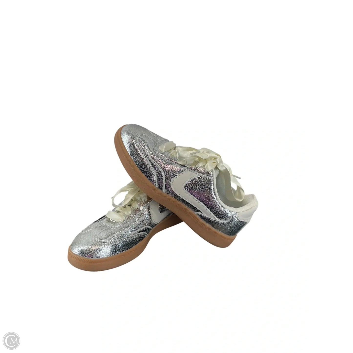 Shoes Athletic By Clothes Mentor In Silver, Size: 6