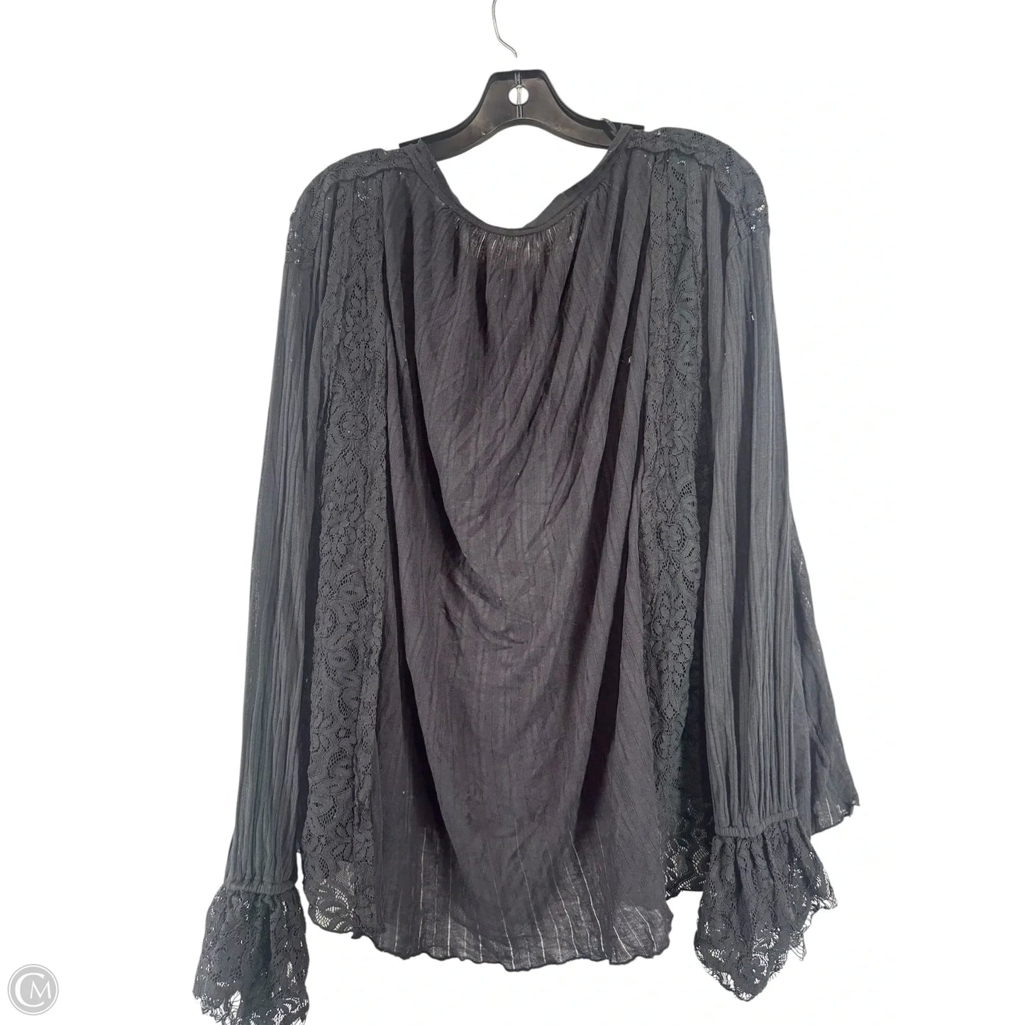 Top Long Sleeve By Free People In Black, Size: M