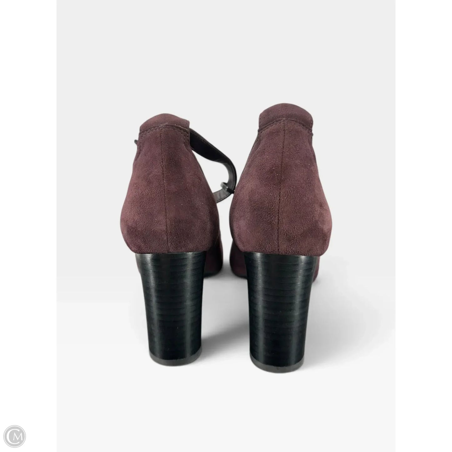 Shoes Heels Block By Clarks In Purple, Size: 9.5