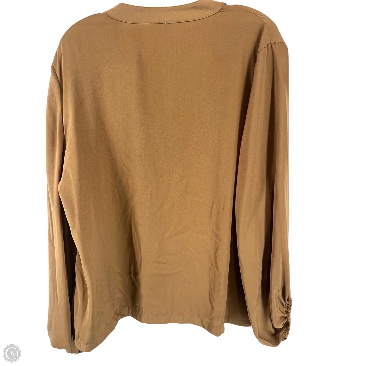 Top Long Sleeve By Chicos In Tan, Size: S