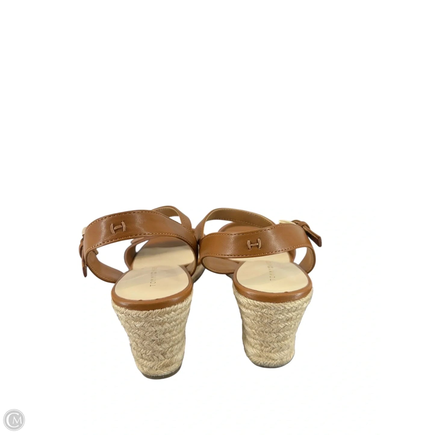 Shoes Heels Wedge By Tommy Hilfiger In Tan, Size: 9.5