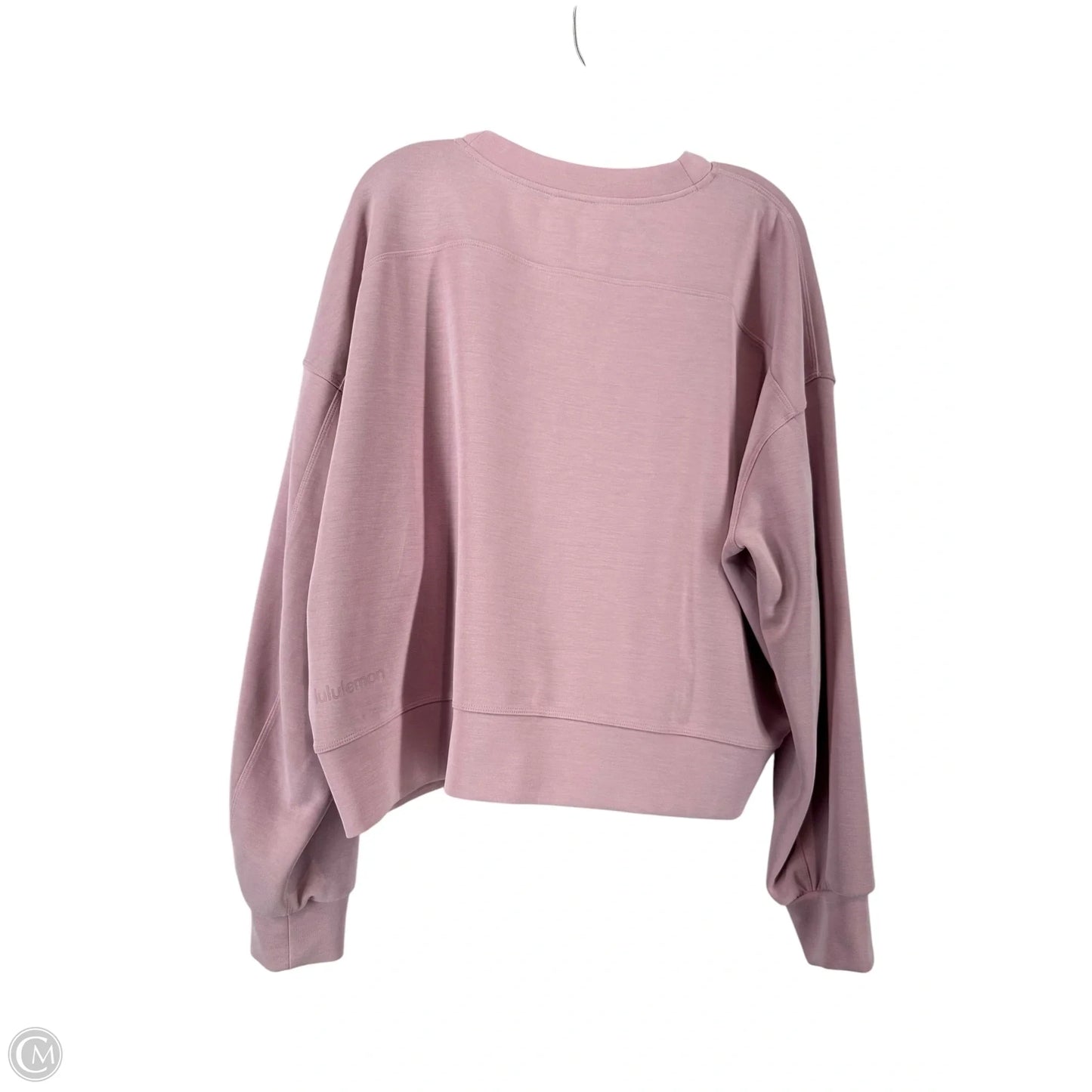 Athletic Jacket By Lululemon In Pink, Size: 12