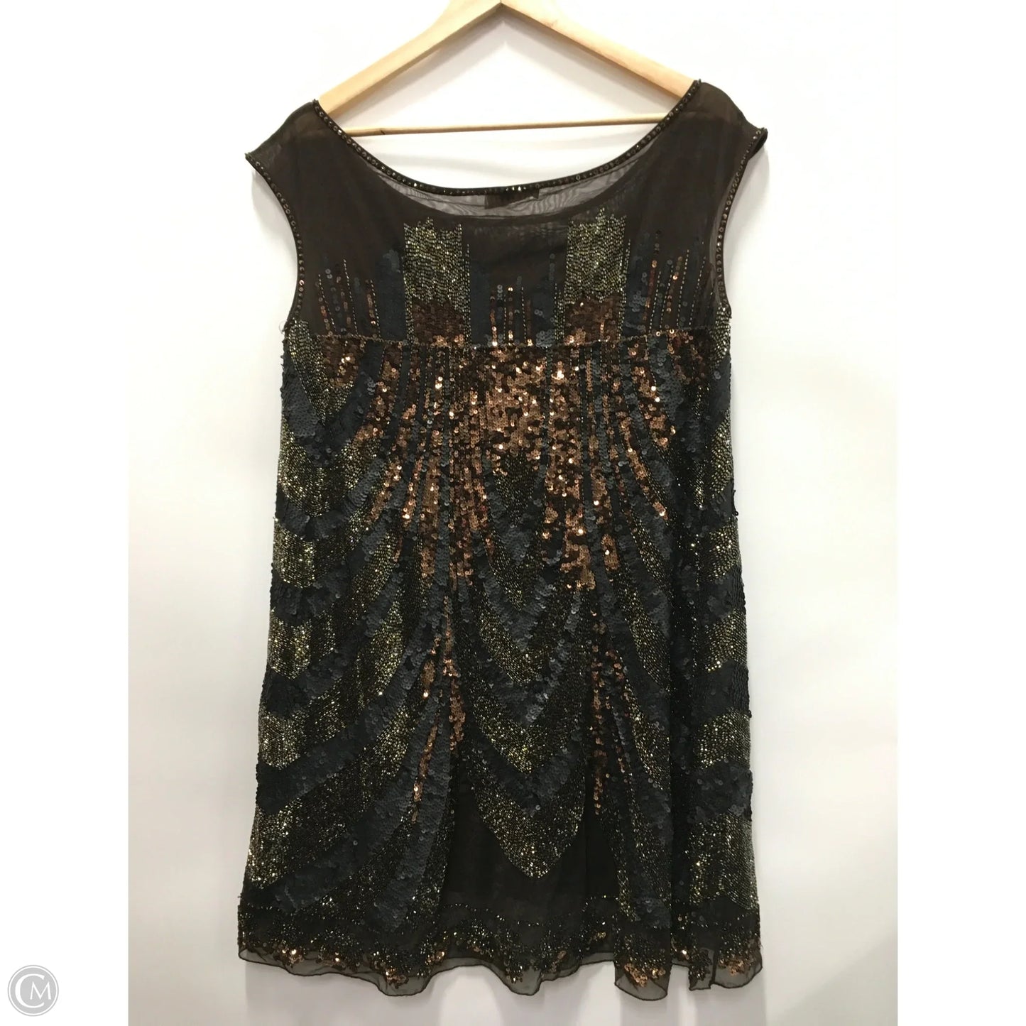 Dress Party Short By Farahkhan In Brown, Size: Xs