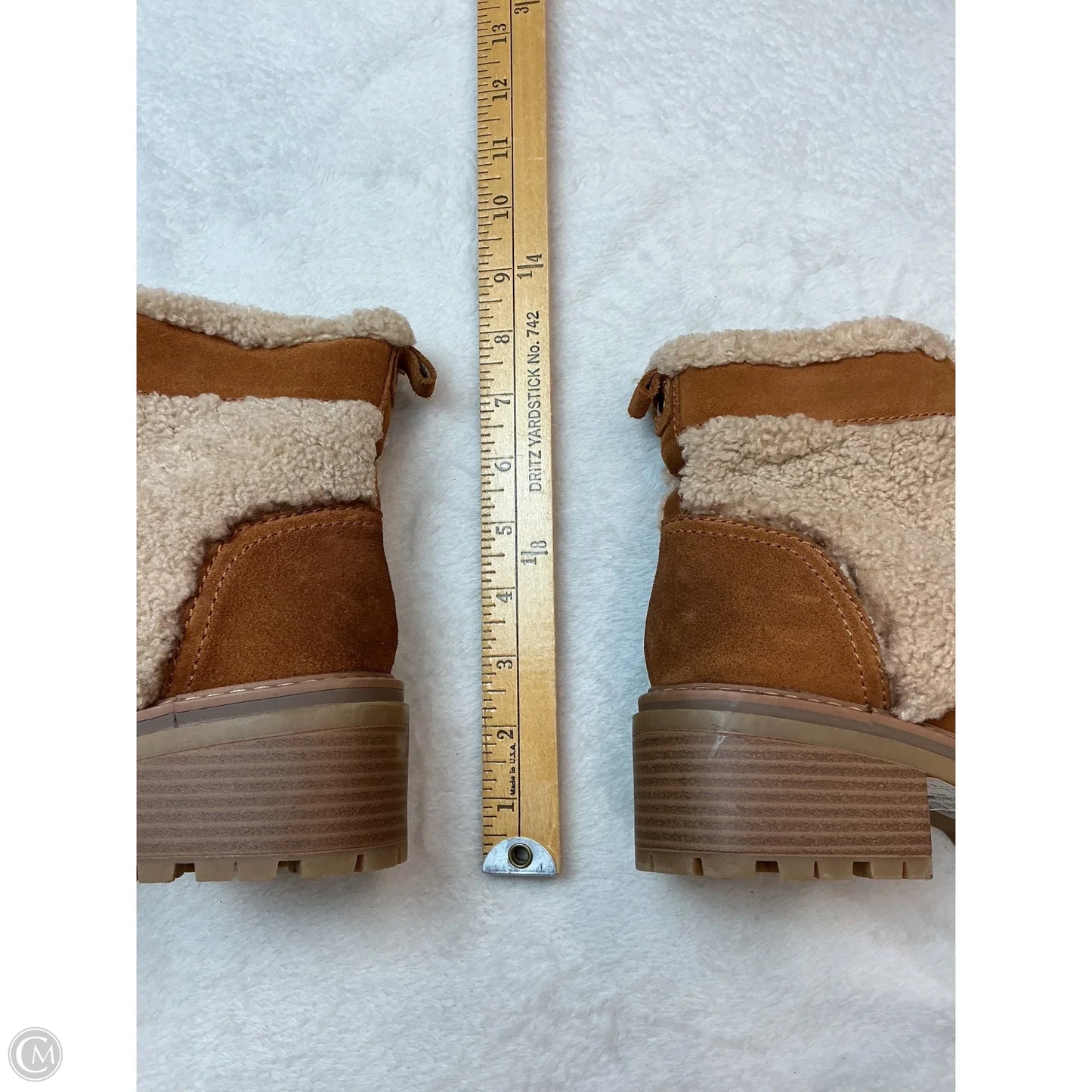 Boots Ankle Heels By Naturalizer In Tan, Size: 6.5
