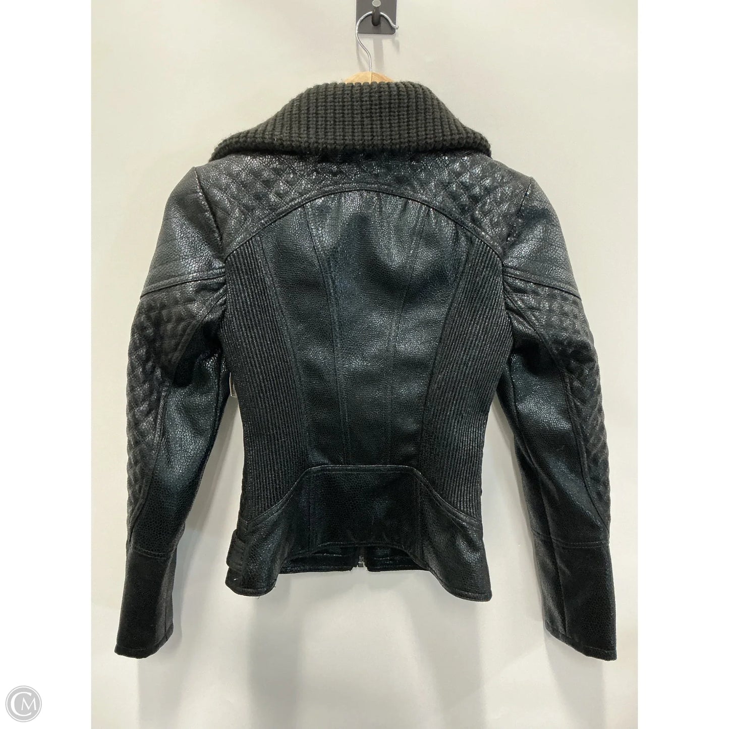 Jacket Moto By Guess In Black, Size: Xs