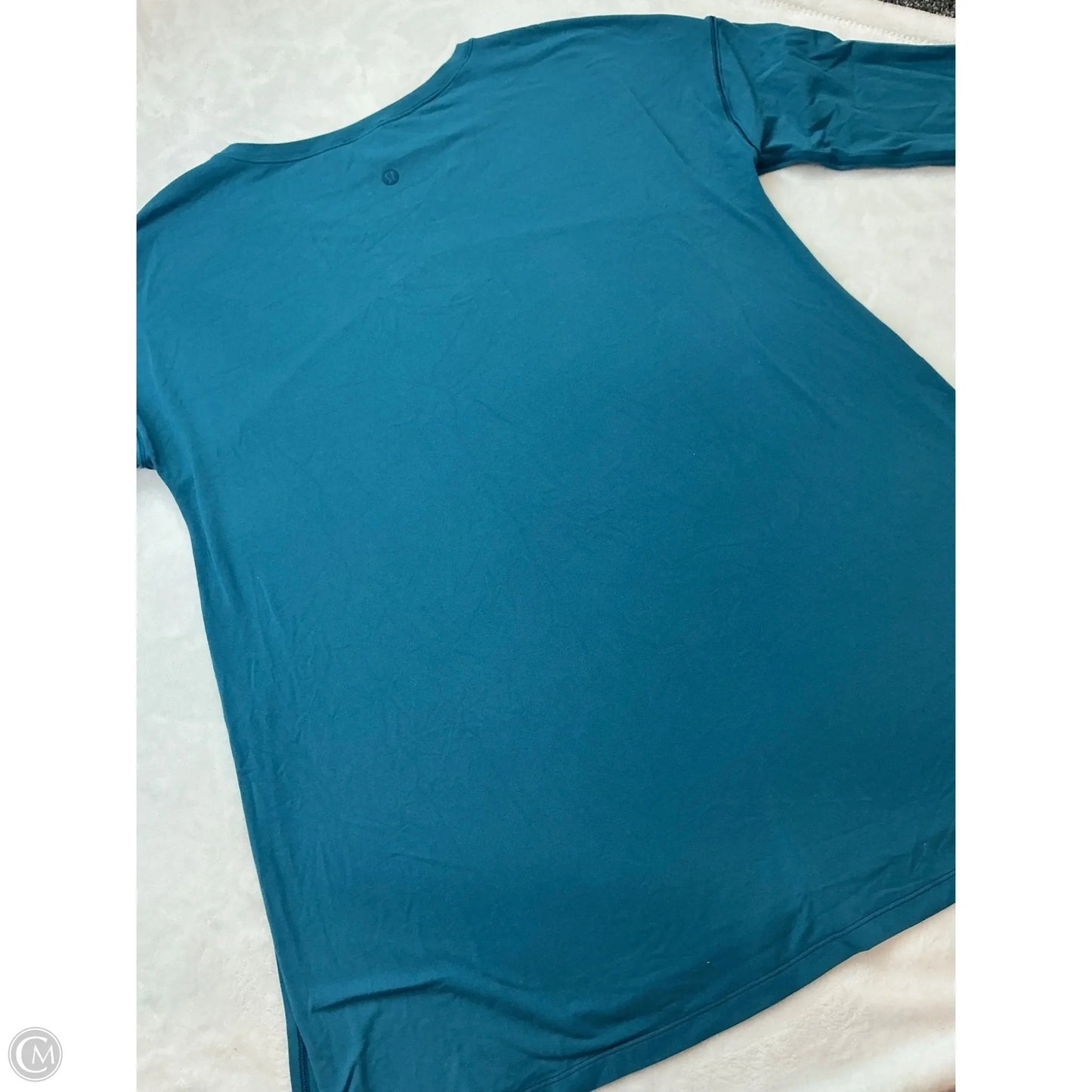 Athletic Top Long Sleeve Crewneck By Lululemon In Blue, Size: 4
