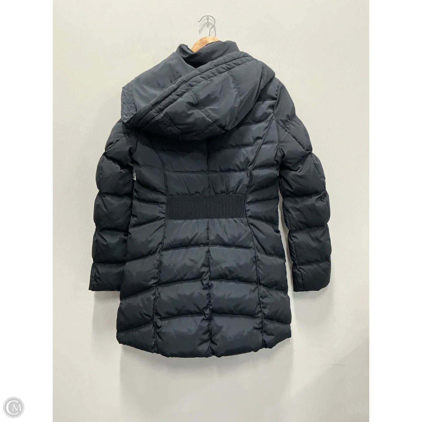 Coat Puffer & Quilted By Laura Ashley In Navy, Size: S