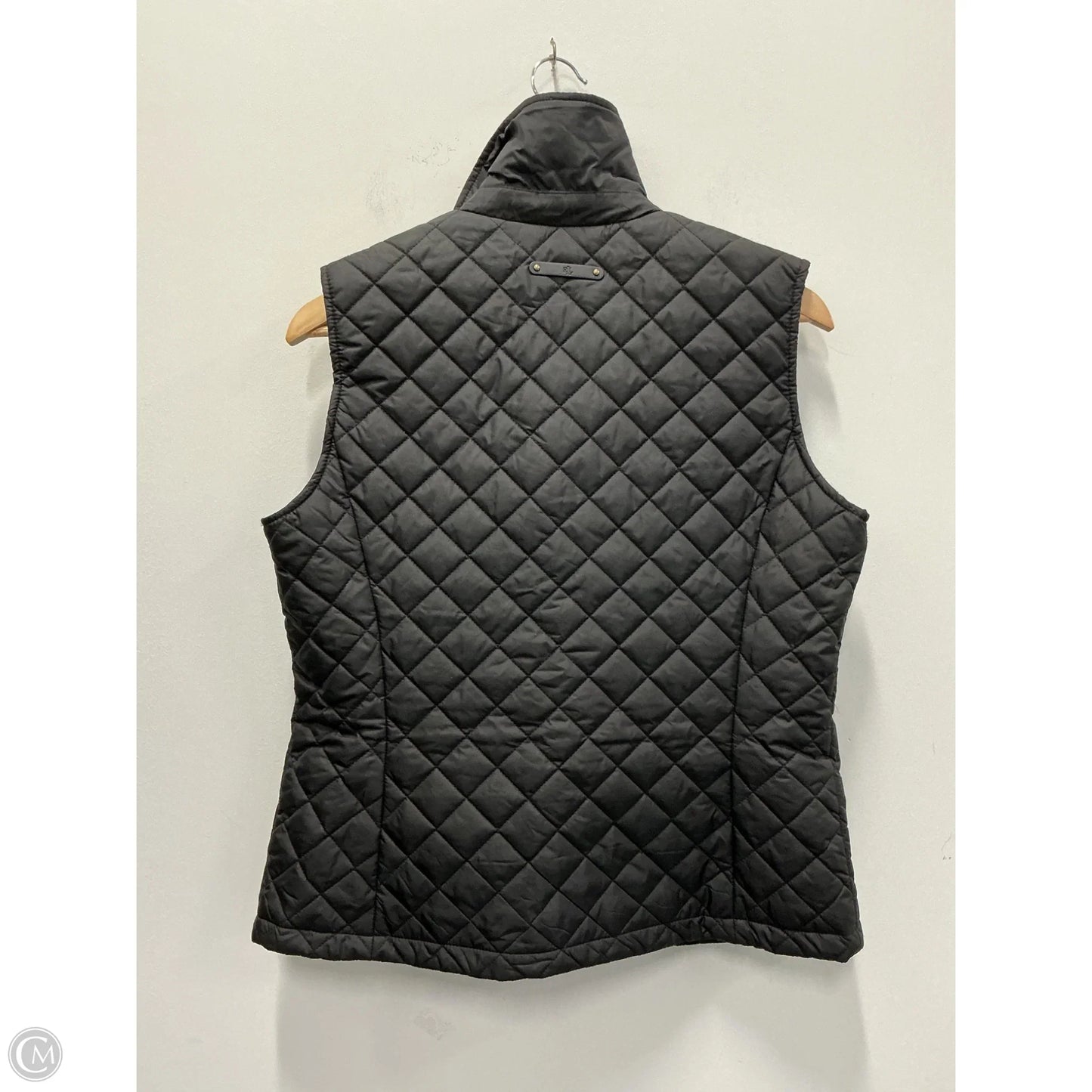 Vest Puffer & Quilted By Lauren By Ralph Lauren In Black, Size: M