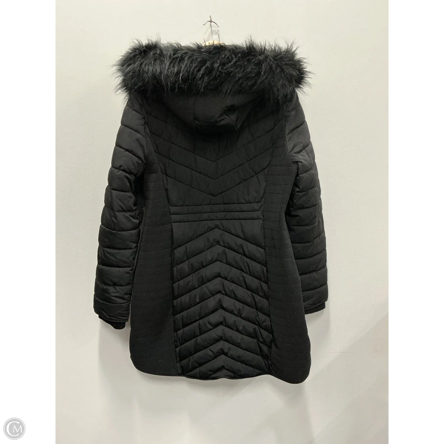 Coat Puffer & Quilted By Dkny In Black, Size: Xl