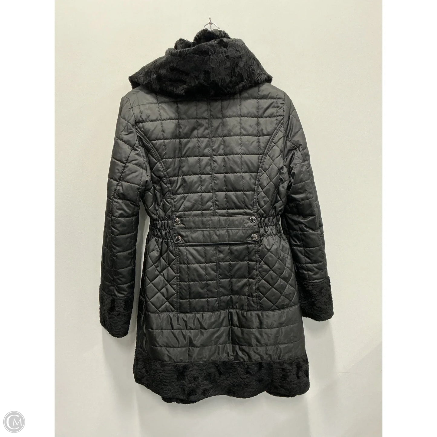 Coat Puffer & Quilted By Laundry In Black, Size: M