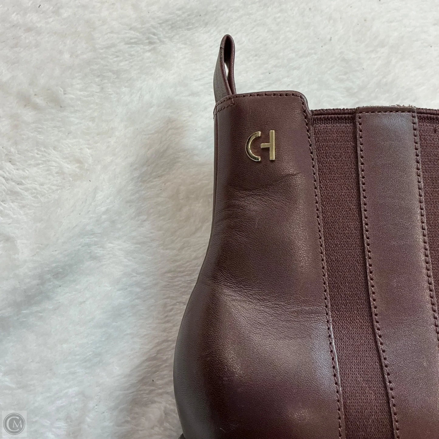 Boots Ankle Heels By Cole-haan In Maroon, Size: 7