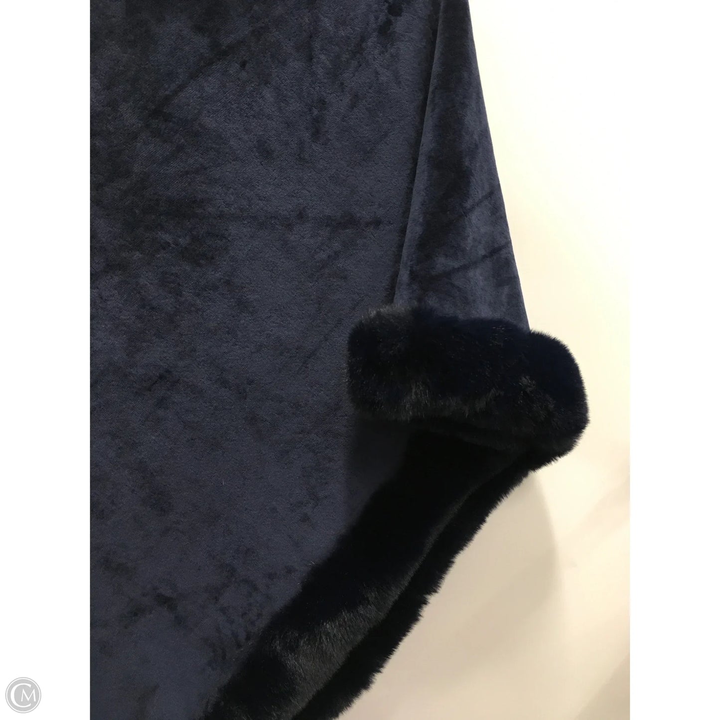 Poncho By Clothes Mentor In Navy, Size: Osfm