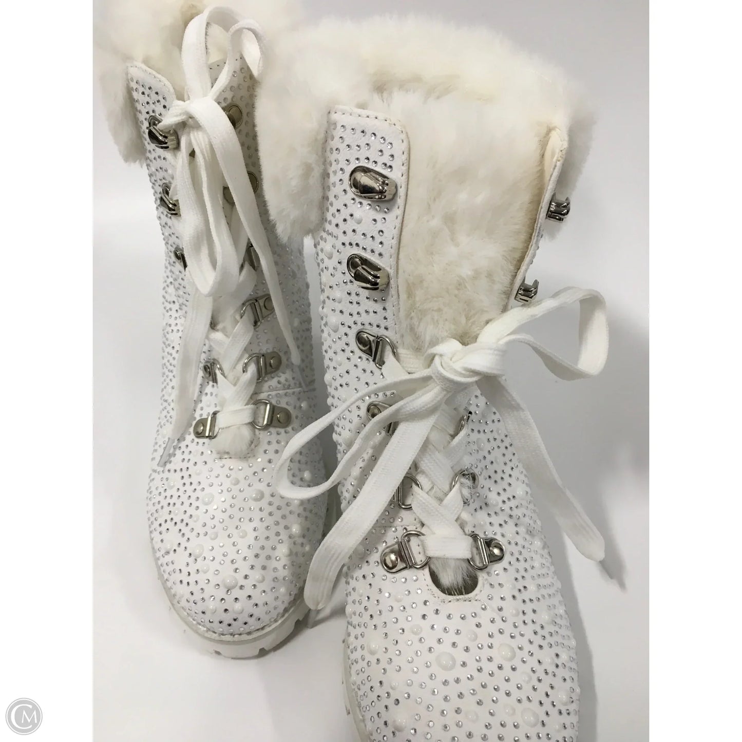Boots Ankle Heels By lauren lorraine In White, Size: 8.5