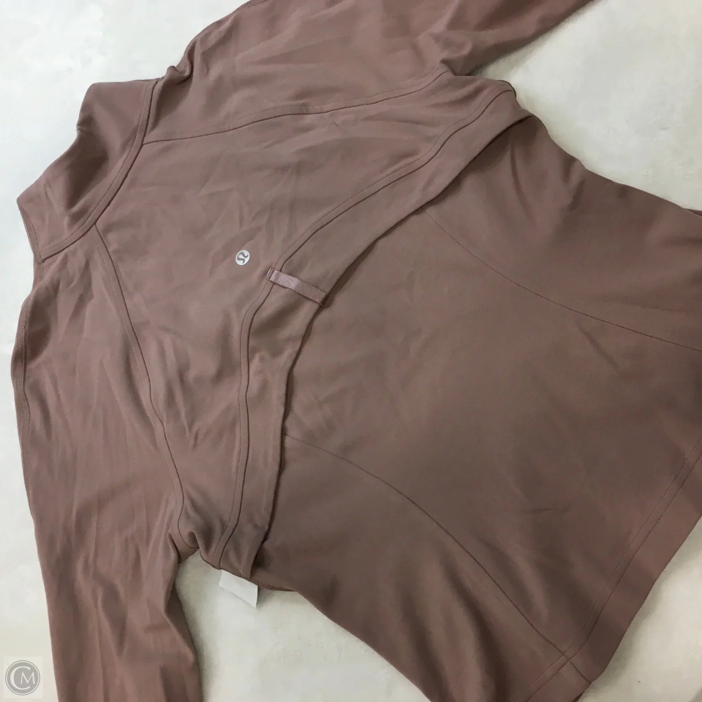 Athletic Top Long Sleeve Collar By Lululemon In Mauve, Size: 10