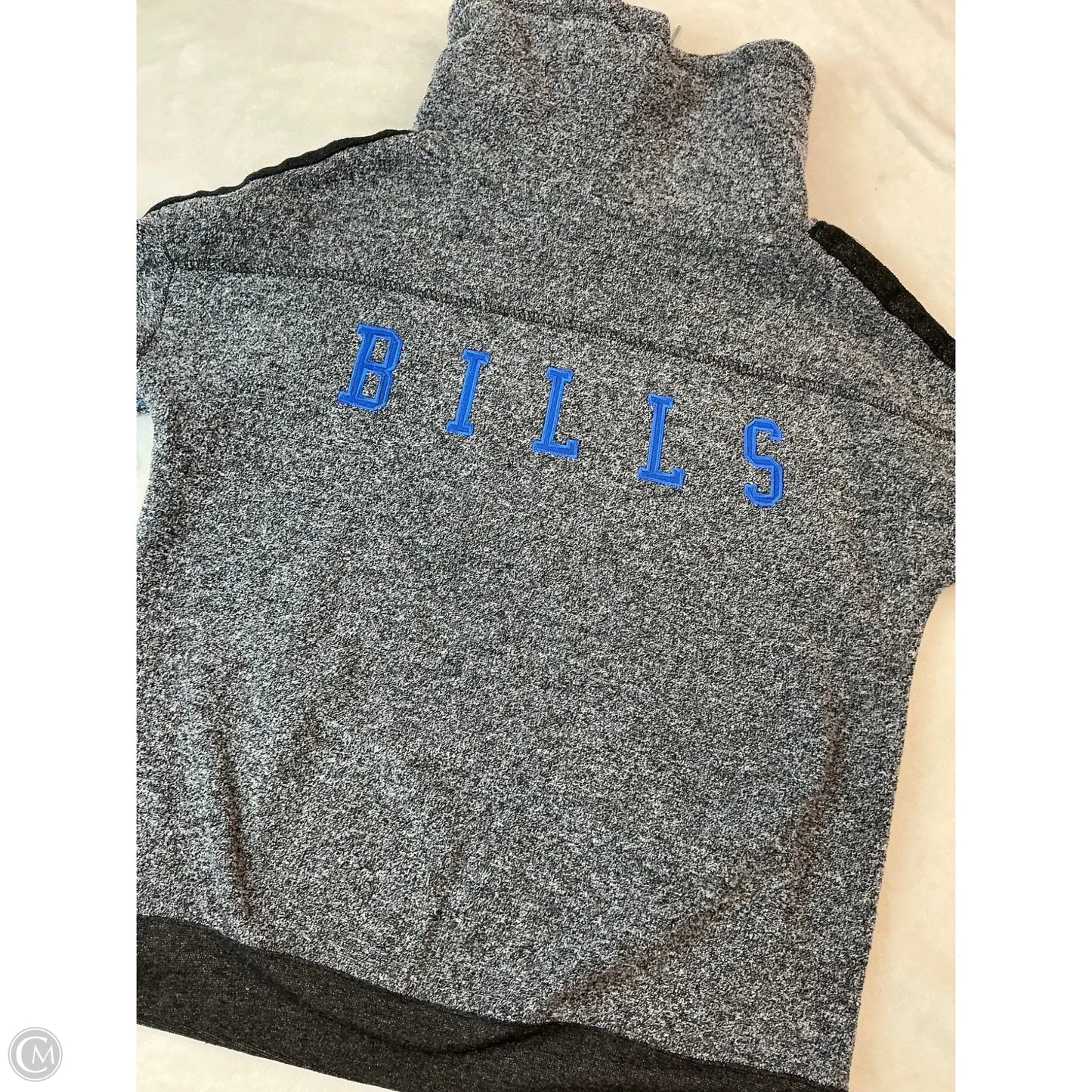 Athletic Sweatshirt Collar By Nfl In Grey, Size: S