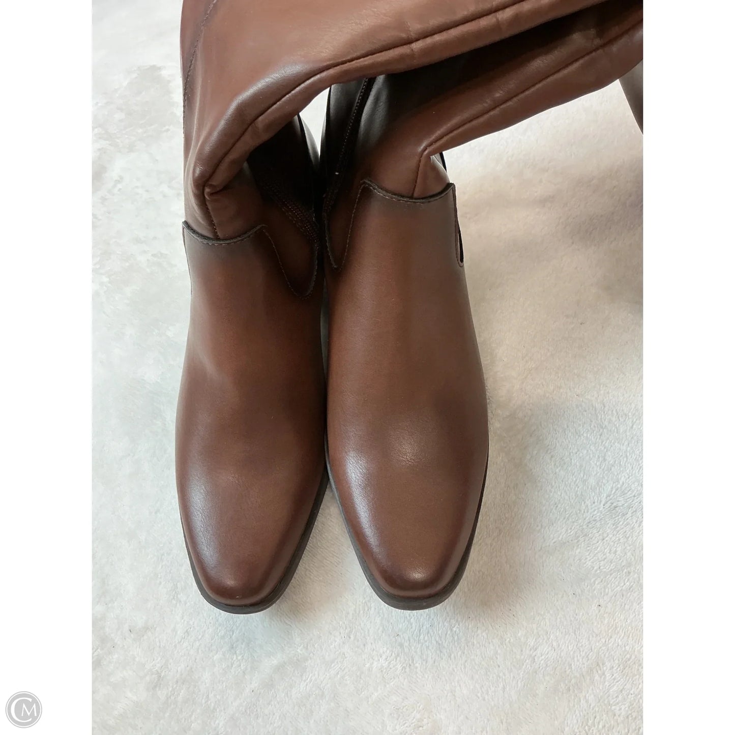 Boots Knee Heels By Frye And Co In Brown, Size: 8.5