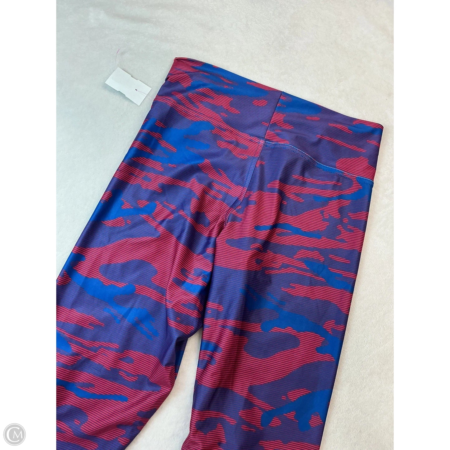 Athletic Leggings By Nfl In Blue & Red, Size: Xl