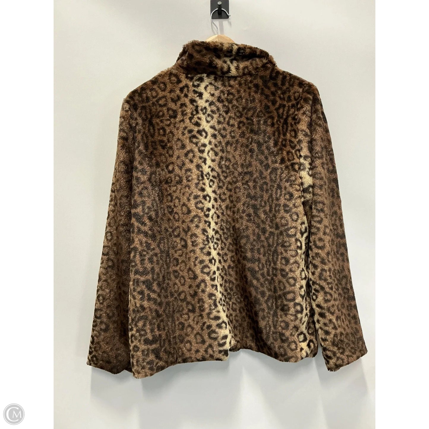 Coat Faux Fur & Sherpa By Betsey Johnson In Animal Print, Size: L