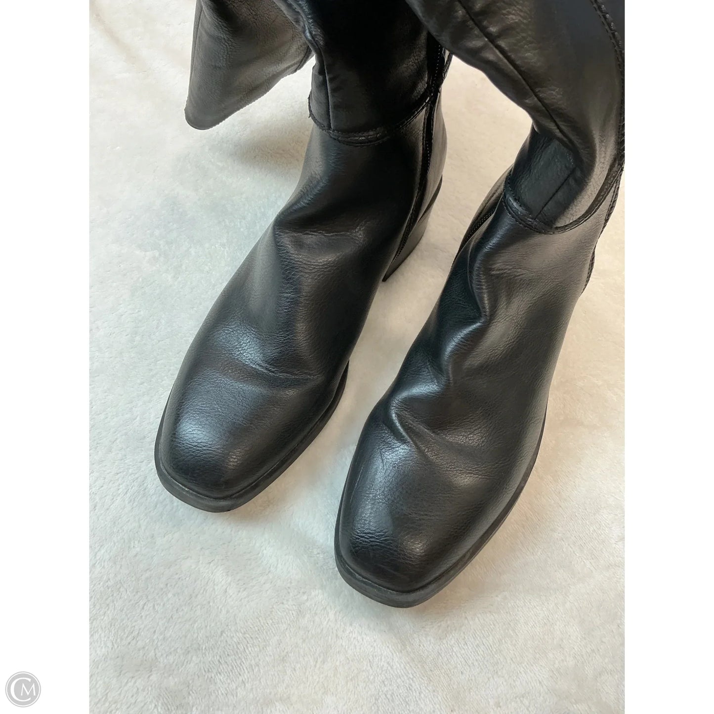 Boots Mid-calf Heels By Frye And Co In Black, Size: 9.5