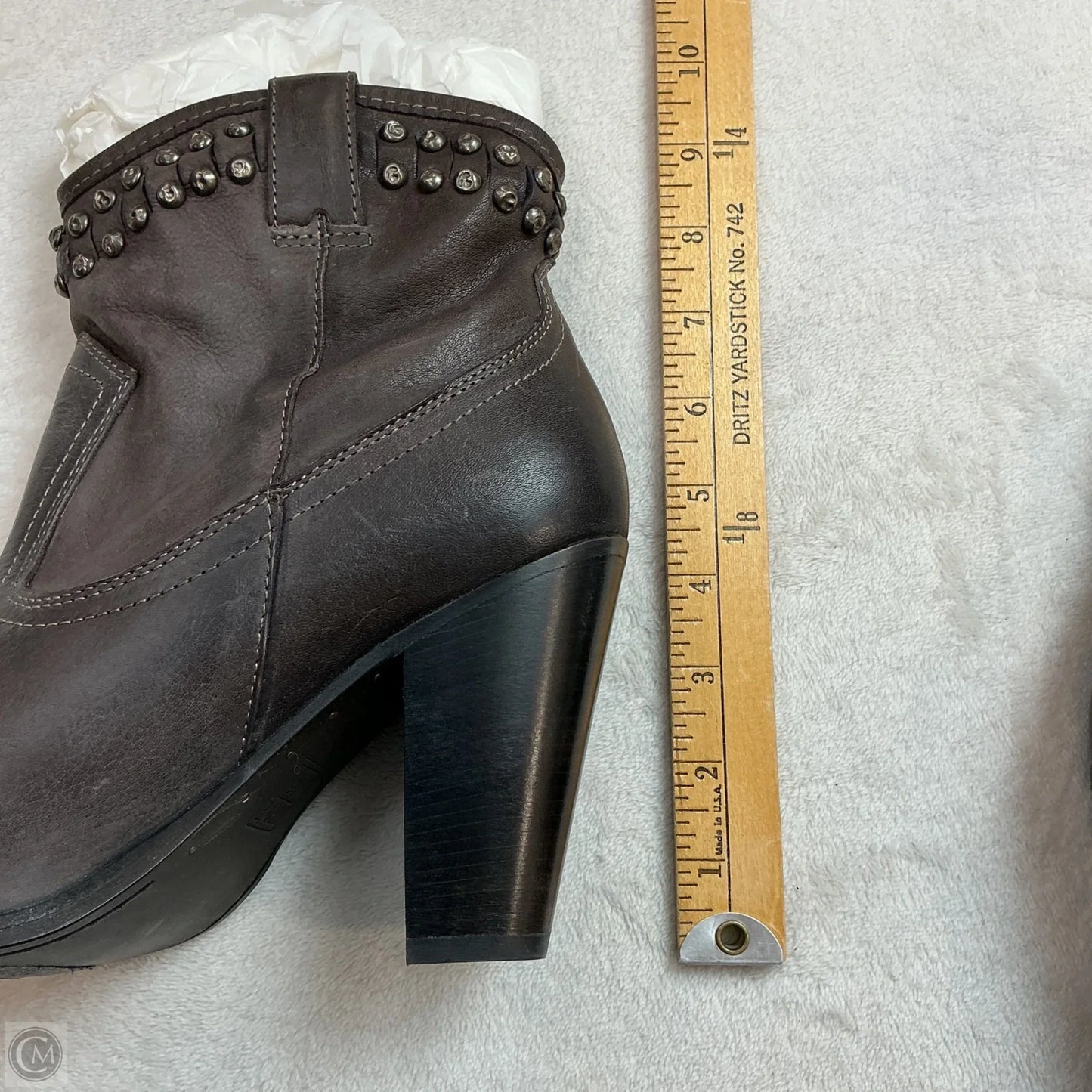 Boots Designer By Frye In Purple, Size: 9