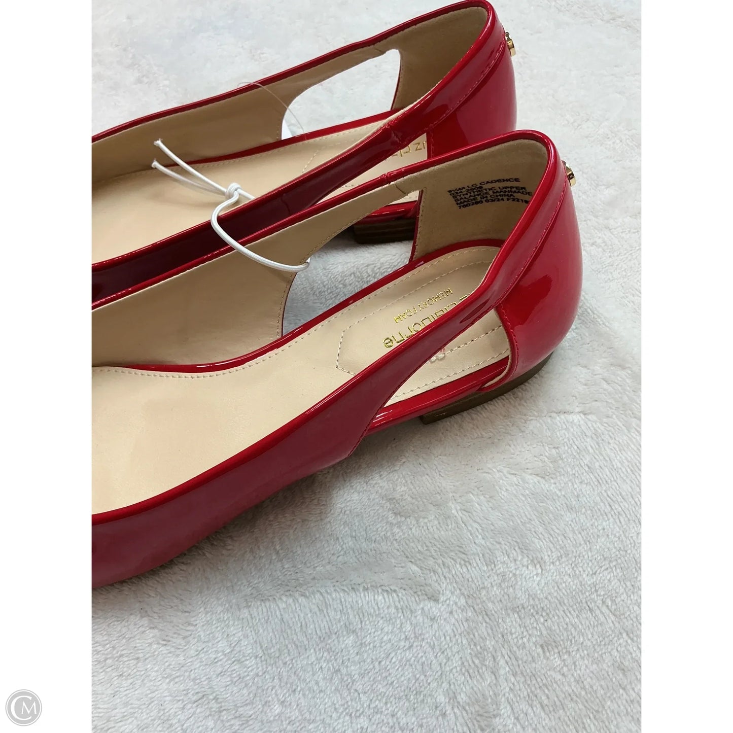 Shoes Flats By Liz Claiborne In Red, Size: 9.5