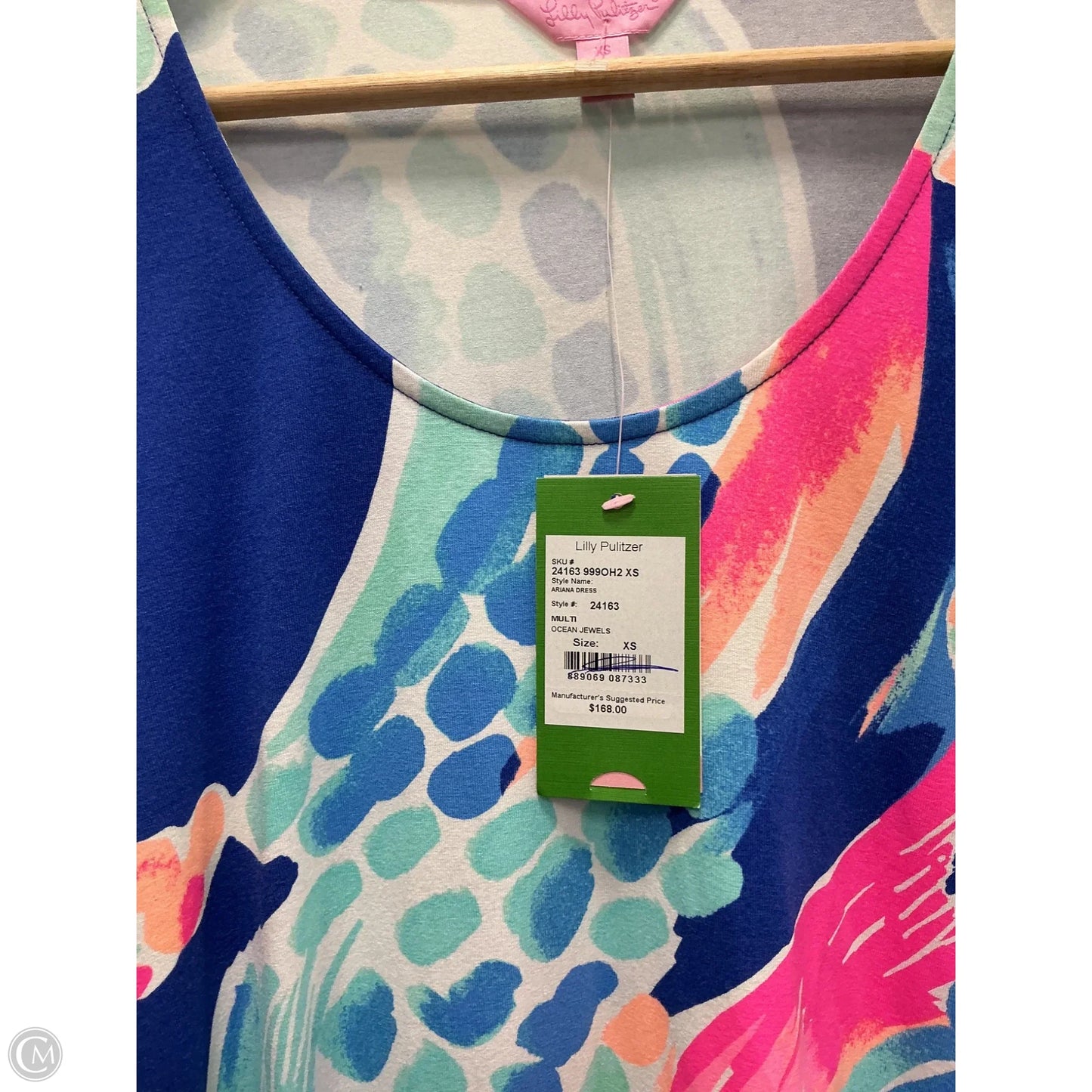 Dress Designer By Lilly Pulitzer In Blue & Pink, Size: Xs