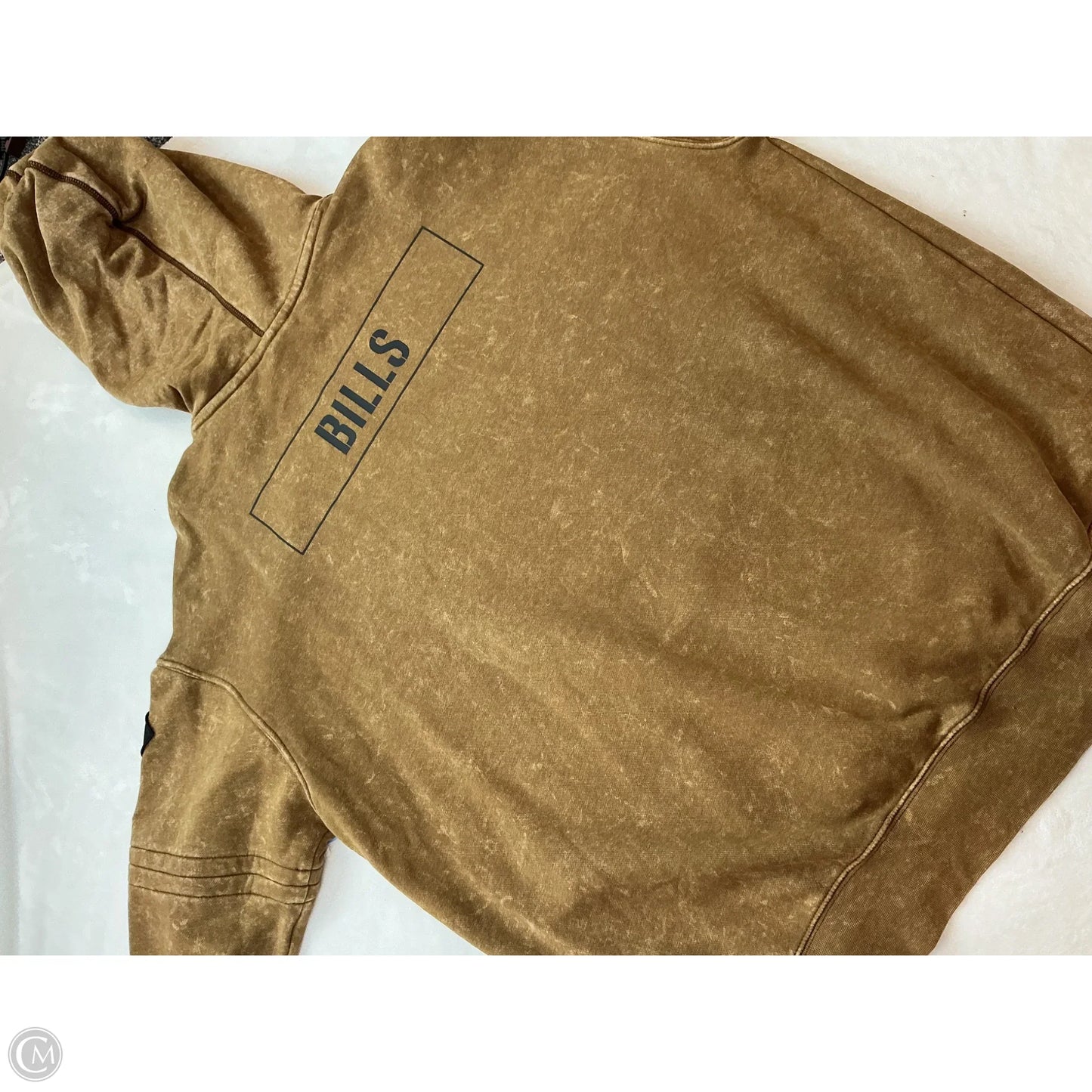 Sweatshirt Hoodie By Nfl In Tan, Size: M