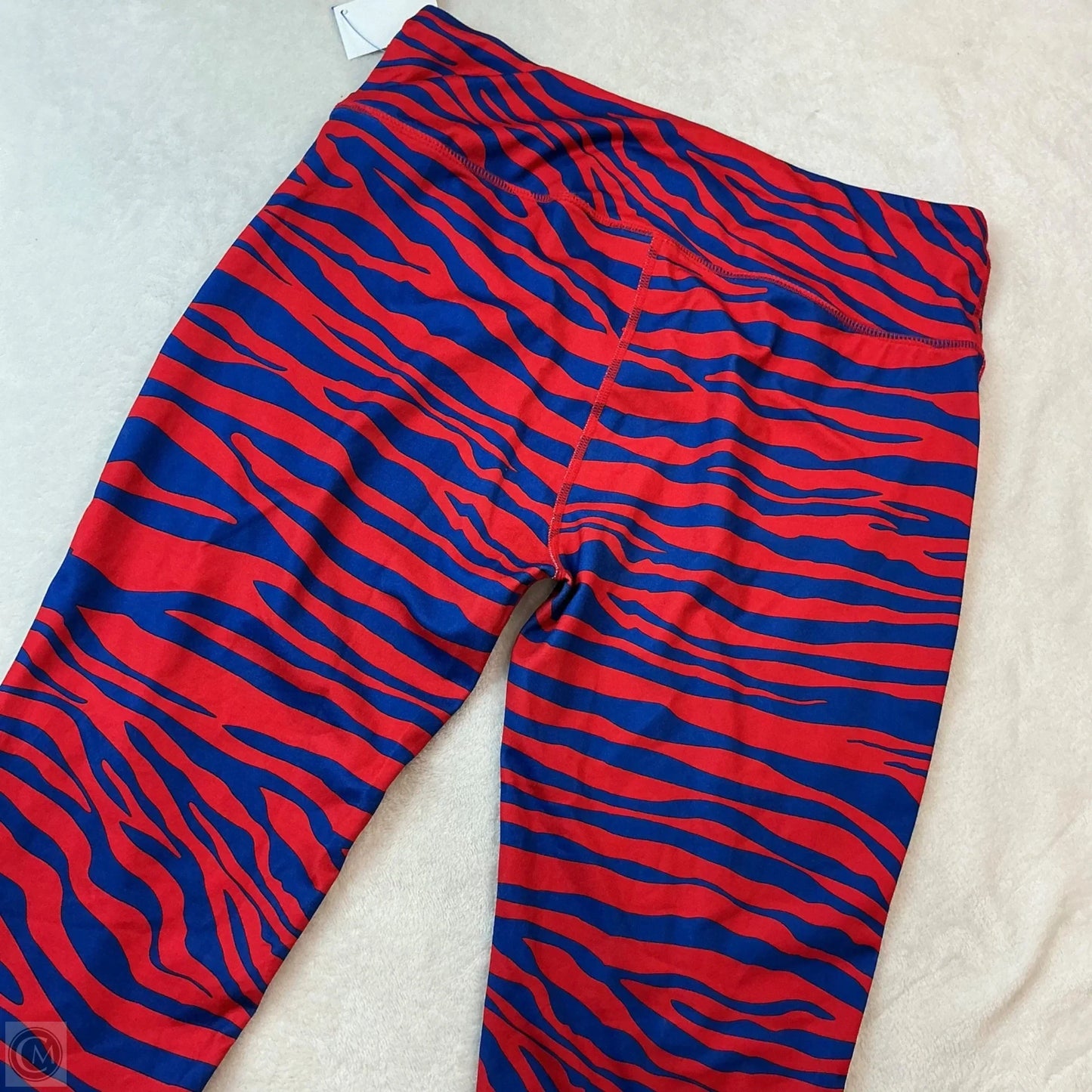 Athletic Leggings By Clothes Mentor In Blue & Red, Size: L