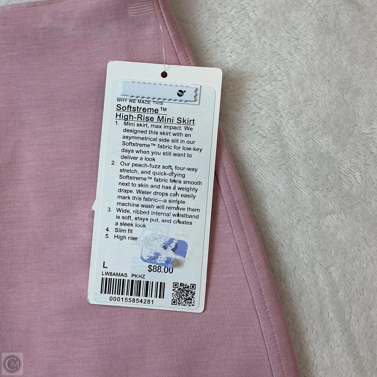 Athletic Skirt By Lululemon In Pink, Size: L
