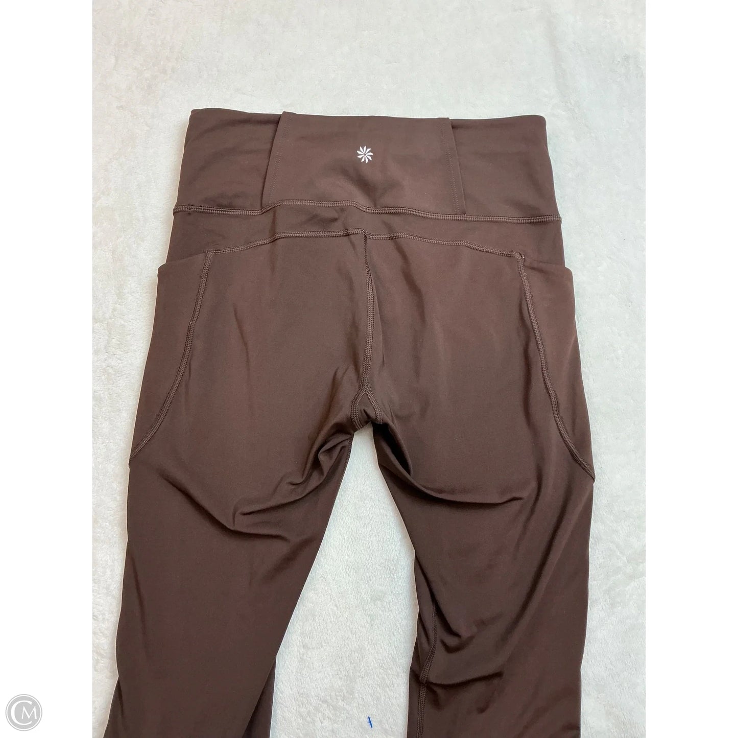 Athletic Leggings By Athleta In Brown, Size: M