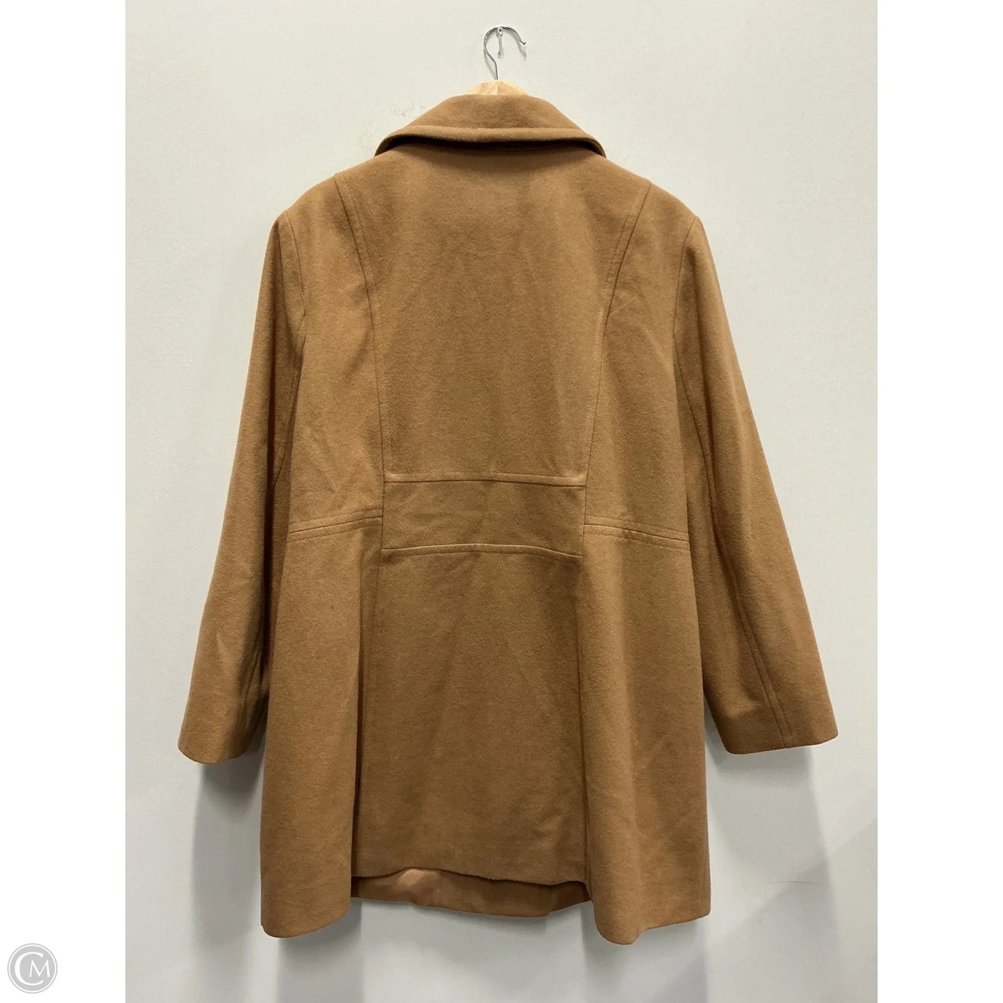 Coat Wool By London Fog In Tan, Size: L