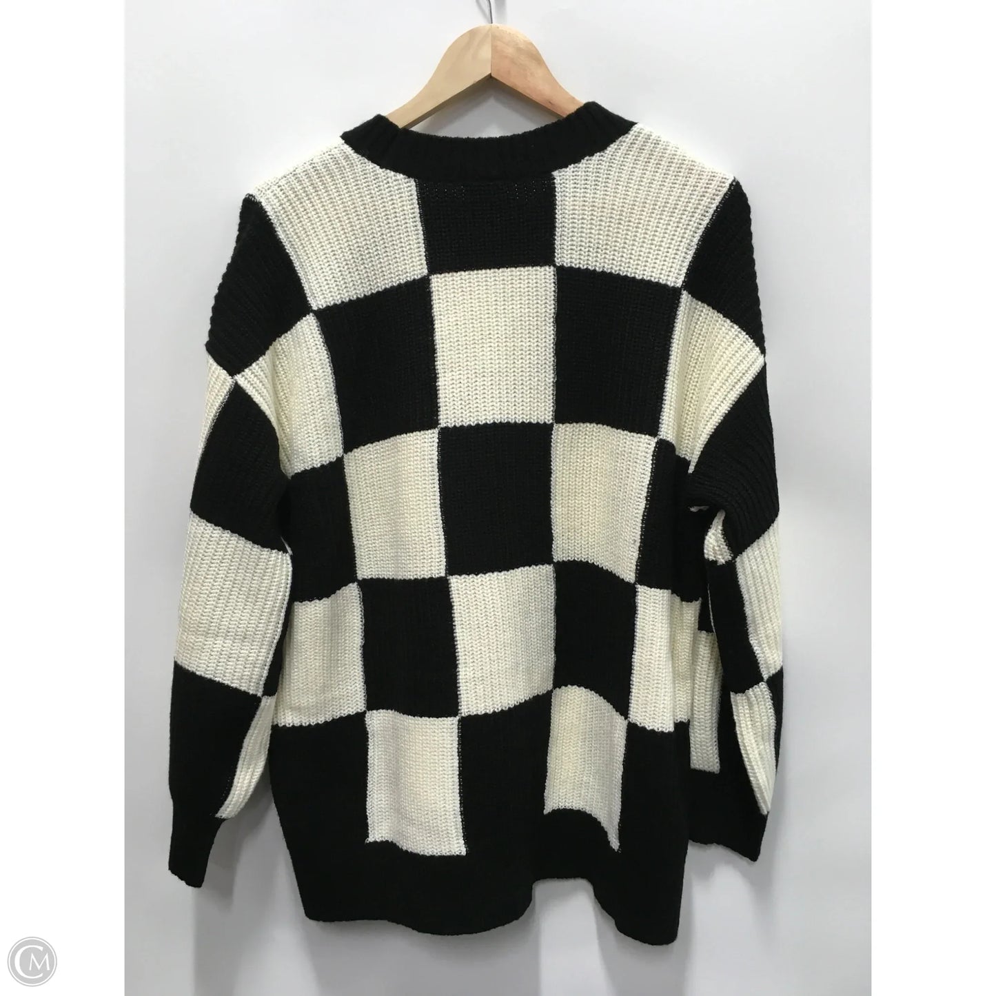 Sweater By Torrid In Black & White, Size: L