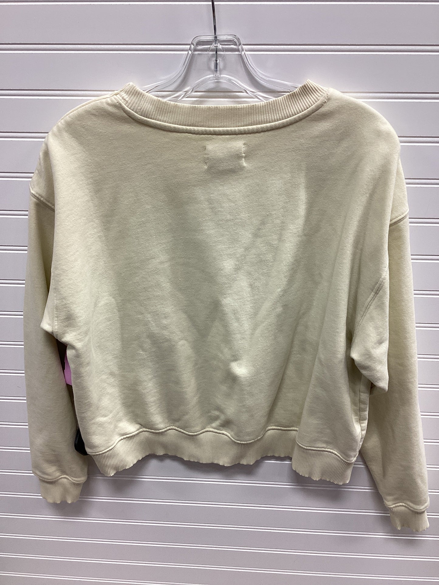 Sweatshirt Crewneck By American Eagle In Cream, Size:M