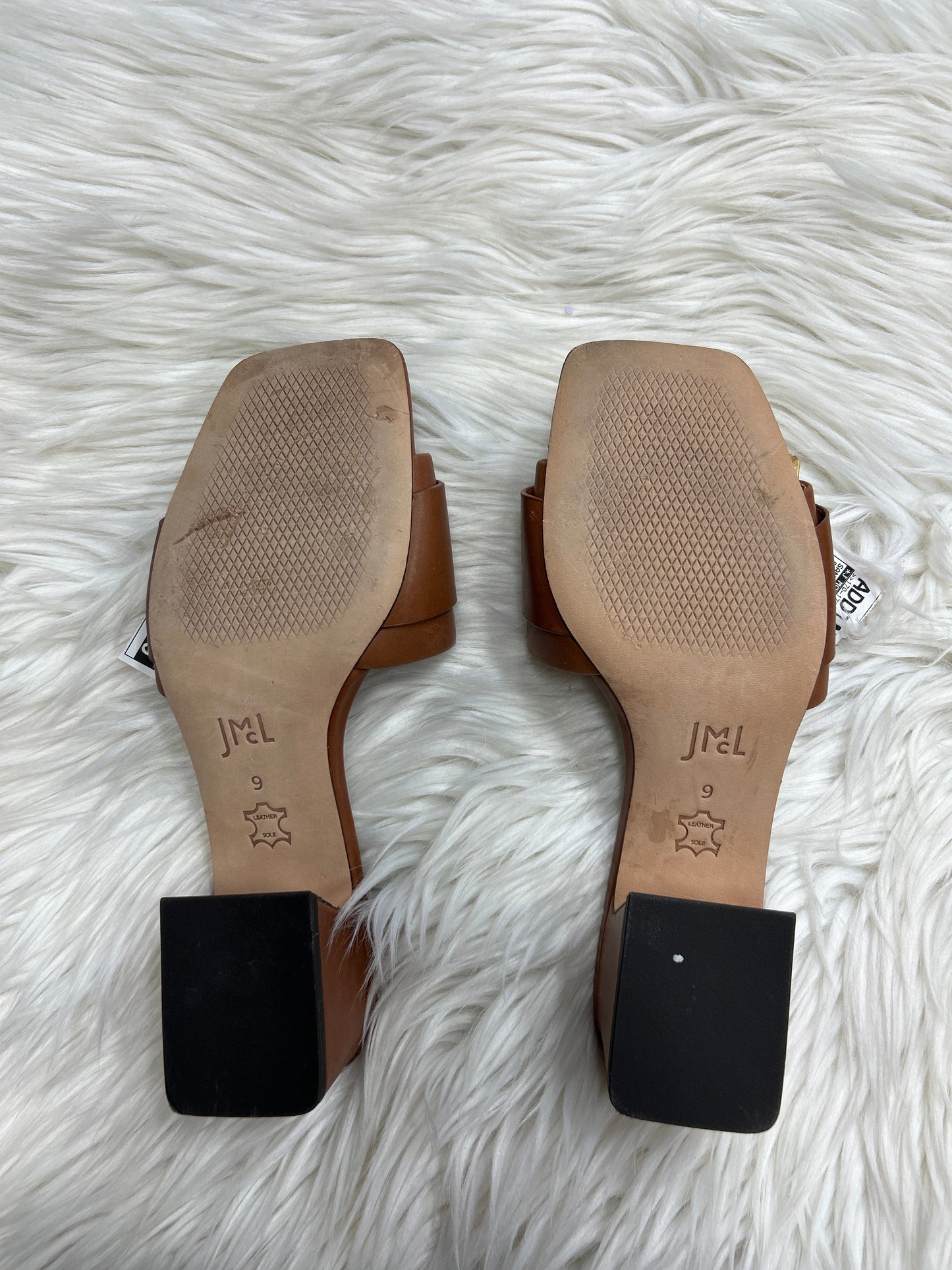 Sandals Heels Block By J Mclaughlin In Brown, Size:9