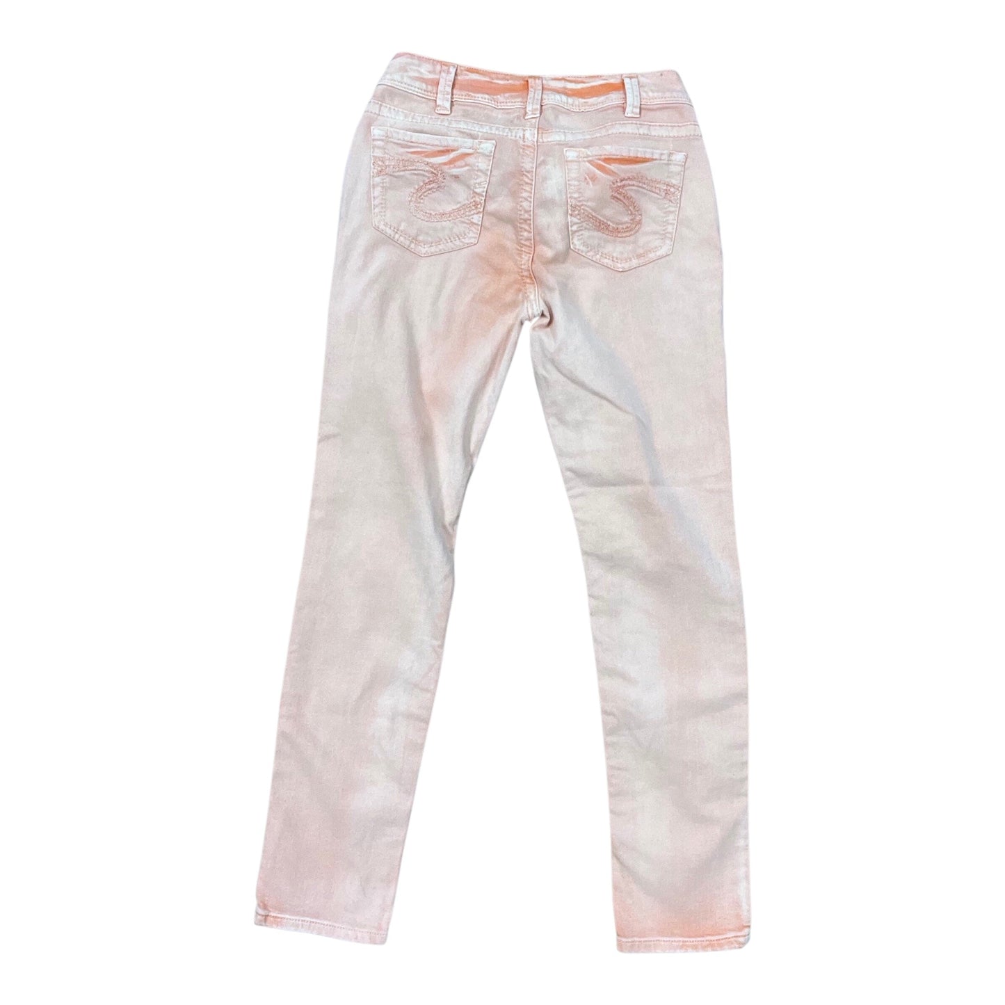 Jeans Skinny By Silver In Orange, Size:10
