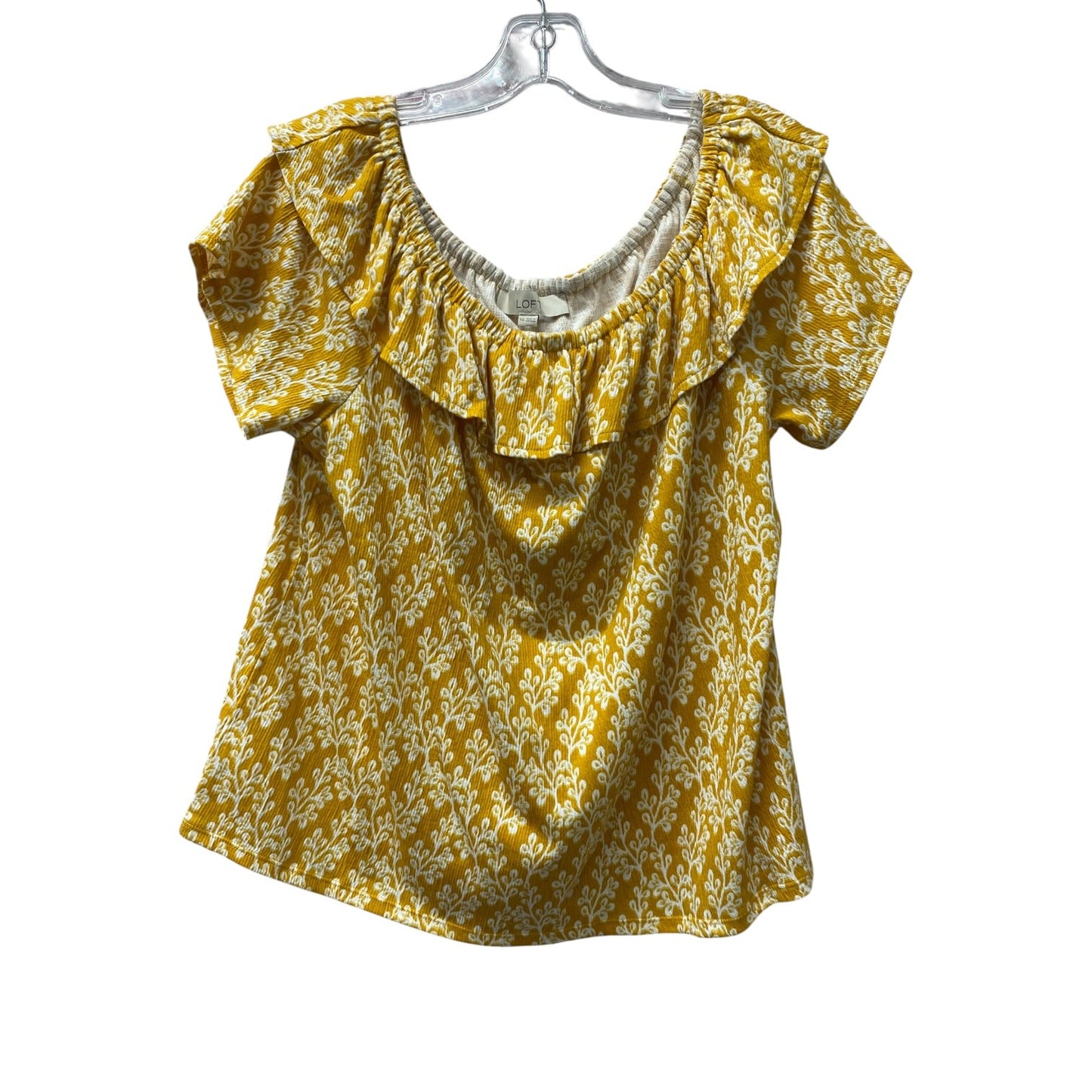 Top Ss By Loft In Yellow, Size:1X