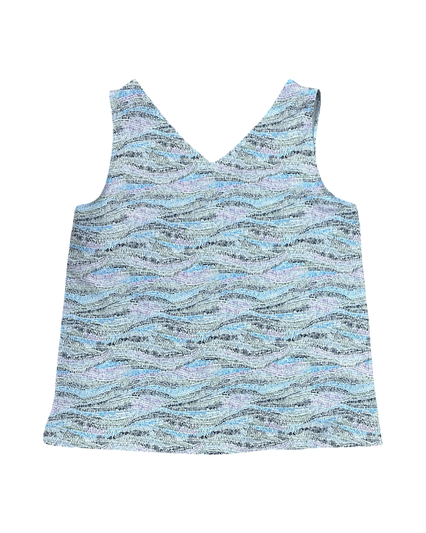 Top Sleeveless By Eddie Bauer In Blue, Size:M