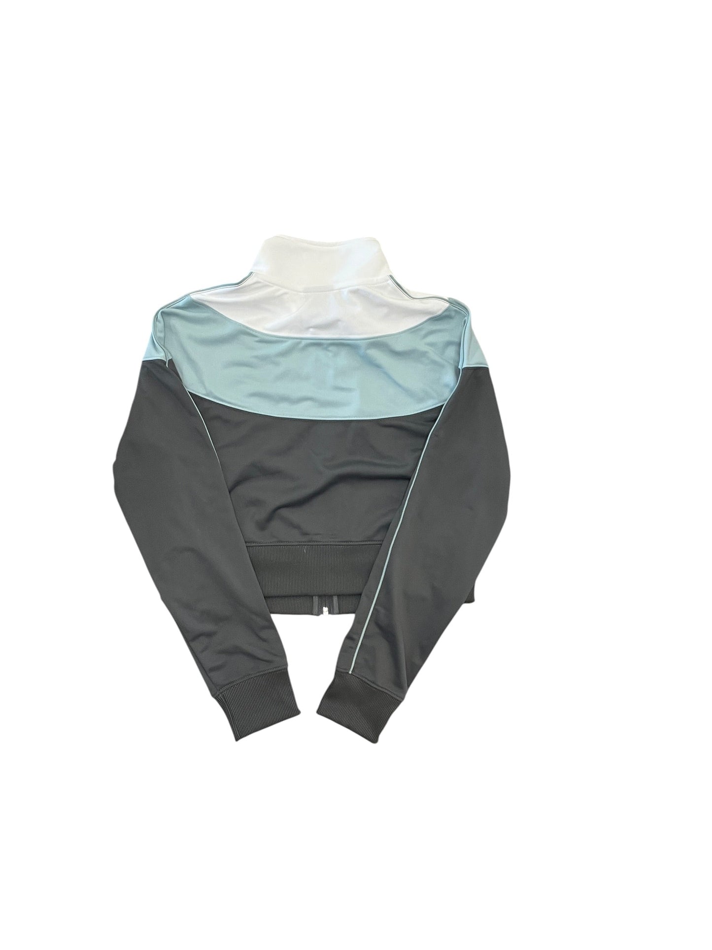Athletic Jacket By Nike Apparel In Blue & White, Size:M