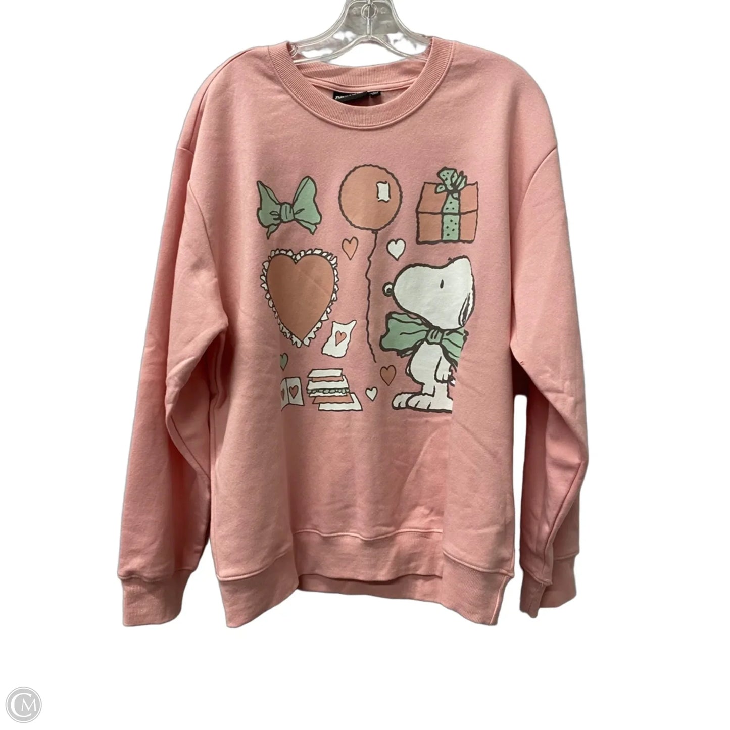Sweatshirt Crewneck By Clothes Mentor In Pink, Size: L