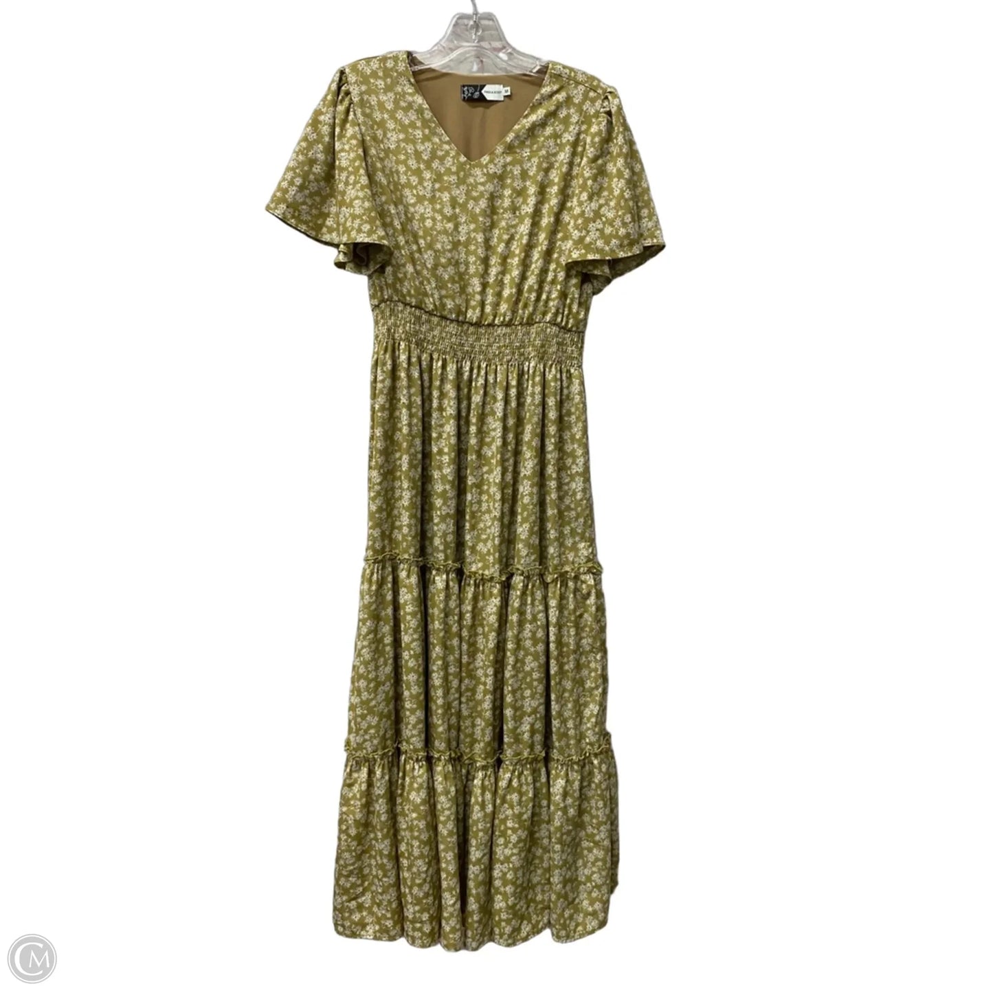 Dress Casual Maxi By piper scoot In Tan & White, Size: M