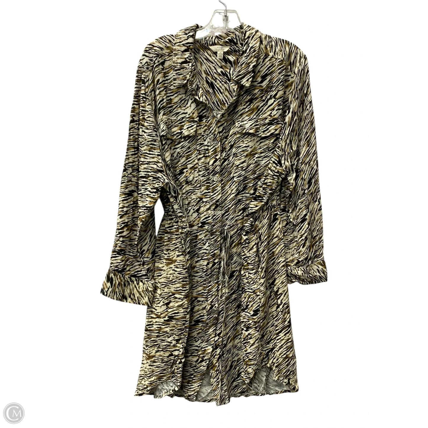 Dress Casual Short By Terra & Sky In Brown, Size: 3x