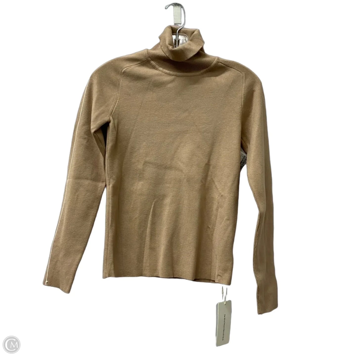Top Long Sleeve By Commense In Tan, Size: S
